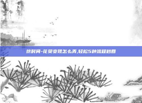 挤时间-花贝变现怎么弄,轻松5种流程秒回