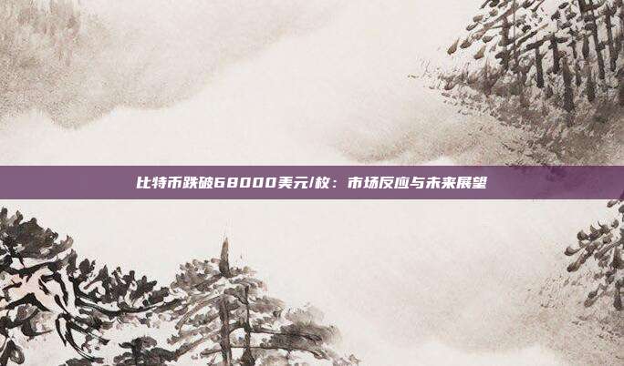 比特币跌破68000美元/枚:市场反应与未来展望