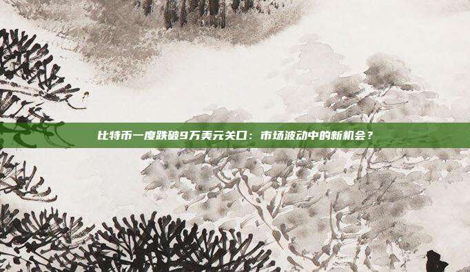 比特币一度跌破9万美元关口:市场波动中的新机会?