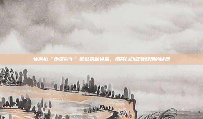 特斯拉“幽灵刹车”诉讼获新进展,揭开自动驾驶背后的谜团
